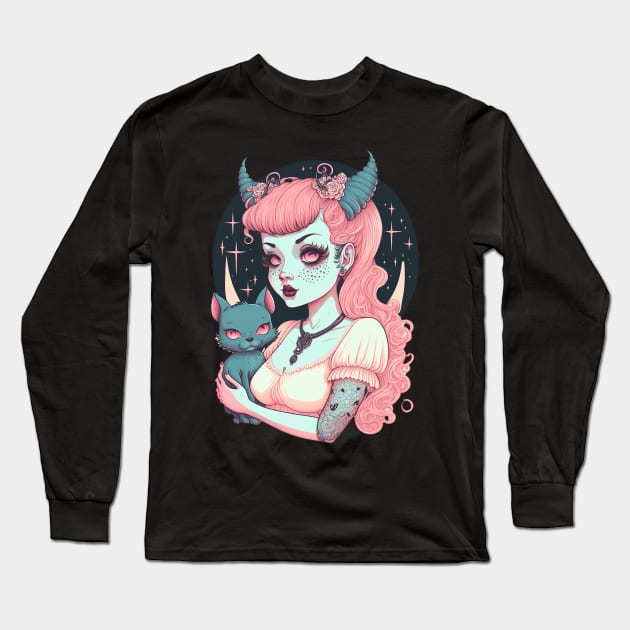 Lilith Long Sleeve T-Shirt by Cute Occult